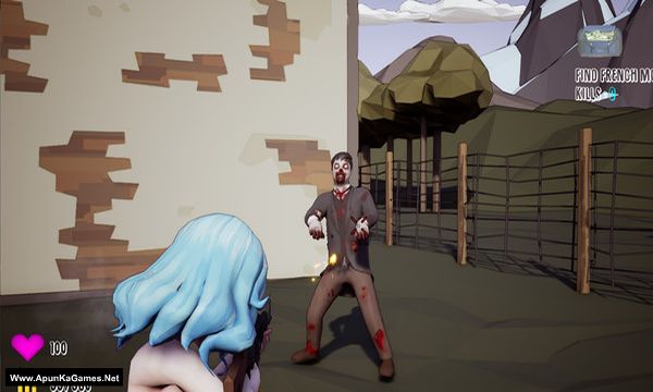 Inglorious Waifu VS Nazi Zombies Screenshot 1, Full Version, PC Game, Download Free