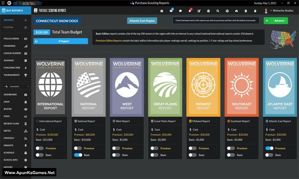 Draft Day Sports: College Basketball 2022 Screenshot 1, Full Version, PC Game, Download Free