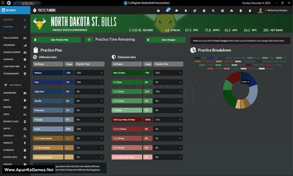 Draft Day Sports: College Basketball 2022 Screenshot 3, Full Version, PC Game, Download Free