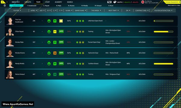Tennis Manager 2022 Screenshot 1, Full Version, PC Game, Download Free