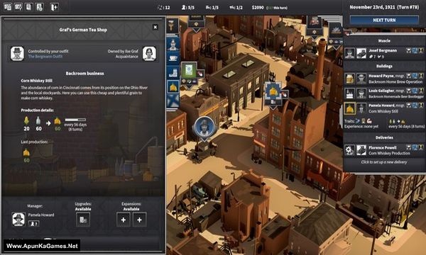City of Gangsters: Bourbon Bootlegging Screenshot 3, Full Version, PC Game, Download Free