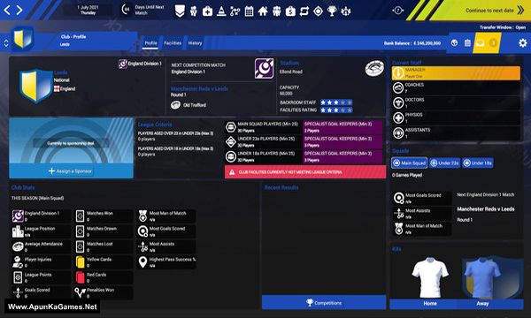 Soccer Boss Screenshot 1, Full Version, PC Game, Download Free