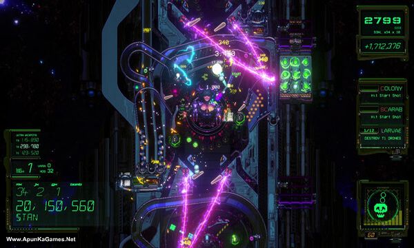 XENOTILT: HOSTILE PINBALL ACTION Screenshot 3, Full Version, PC Game, Download Free