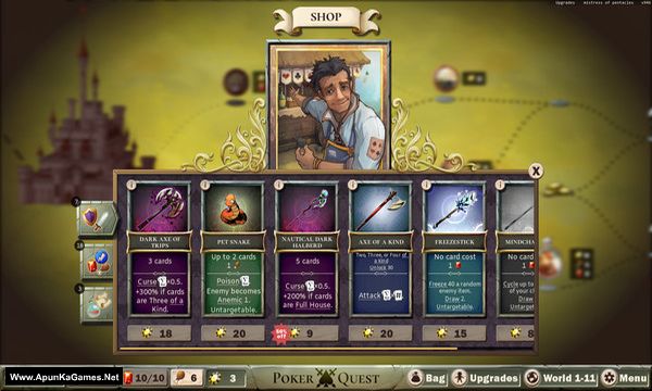 Poker Quest: Swords and Spades Screenshot 1, Full Version, PC Game, Download Free