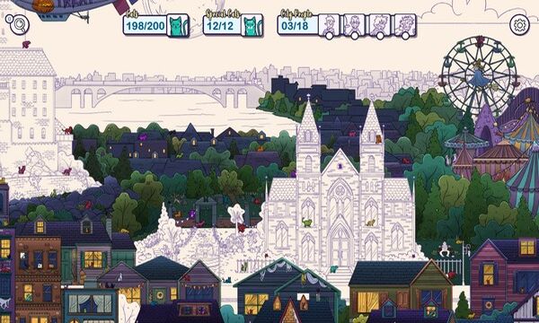 Hidden Cats in Spooky Town Screenshot 1, Full Version, PC Game, Download Free