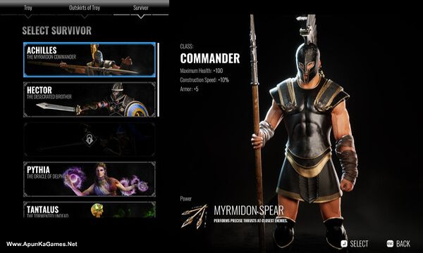 Achilles: Survivor Screenshot 1, Full Version, PC Game, Download Free