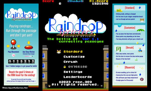 Raindrop Sprinters Screenshot 1, Full Version, PC Game, Download Free