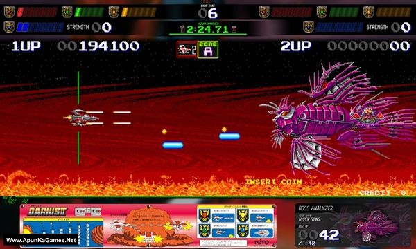 Darius Cozmic Collection Arcade Screenshot 1, Full Version, PC Game, Download Free
