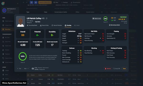 Football Coach: College Dynasty Screenshot 3, Full Version, PC Game, Download Free