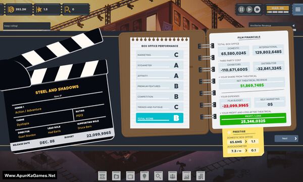 The Executive - Movie Industry Tycoon Screenshot 1, Full Version, PC Game, Download Free
