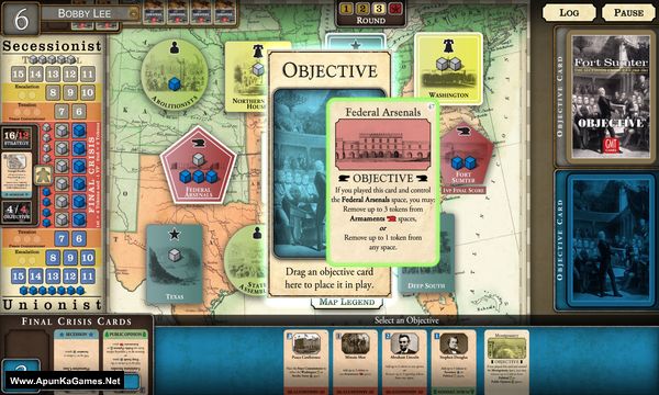 Fort Sumter: The Secession Crisis Screenshot 1, Full Version, PC Game, Download Free