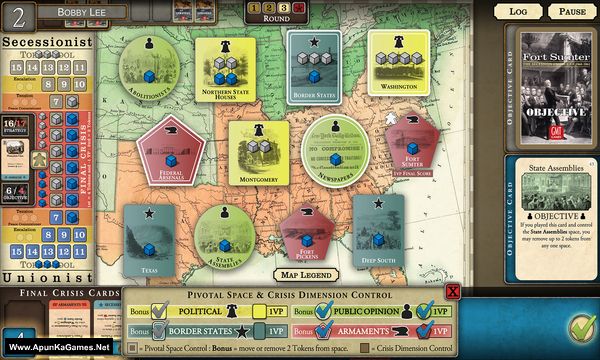 Fort Sumter: The Secession Crisis Screenshot 3, Full Version, PC Game, Download Free