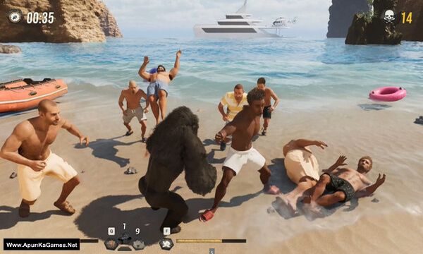 Gorilla Vs 100 Men Screenshot 1, Full Version, PC Game, Download Free
