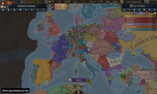Europa Universalis V Screenshot 1, Full Version, PC Game, Download Free