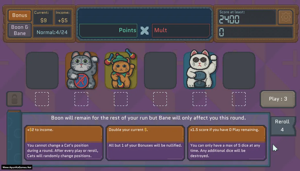 Cats & Dice Screenshot 2, PC Game, Download Free