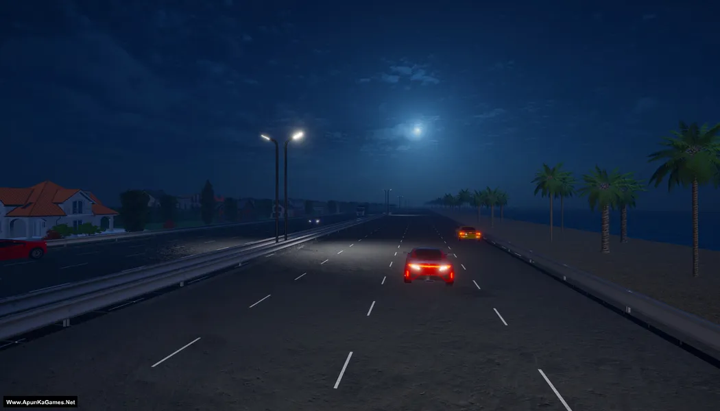 Motorcycle Night Ride Screenshot 3, PC Game, Download Free