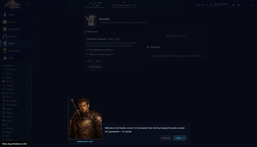 Visseron Idle Screenshot 1, PC Game, Download Free