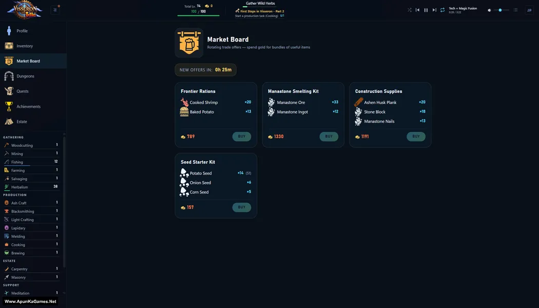 Visseron Idle Screenshot 3, PC Game, Download Free