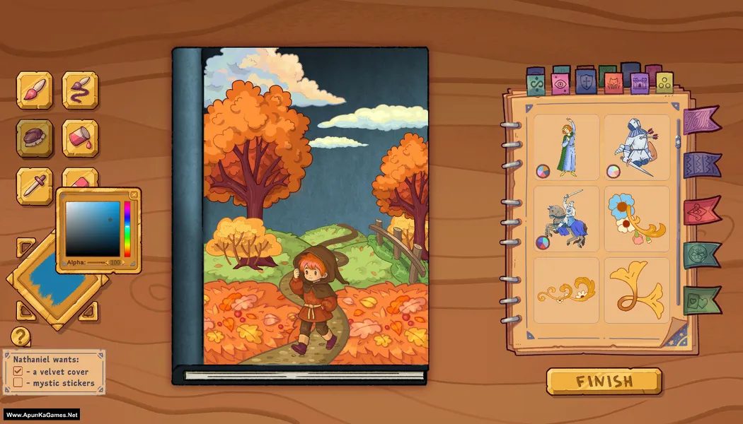 Bookbinding - Dark Cozy Sim Screenshot 1, PC Game, Download Free